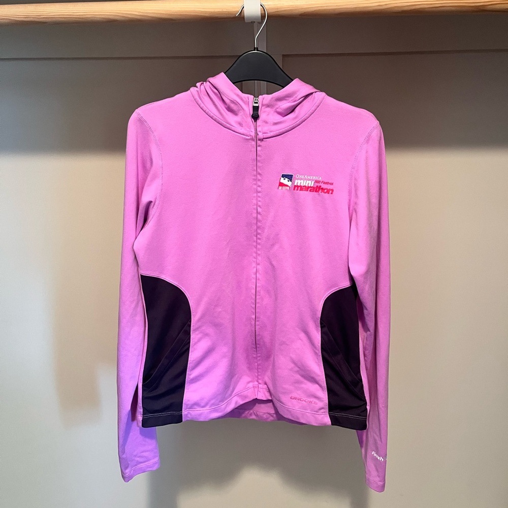 Brooks Pink/Purple Women's Running Hoodie